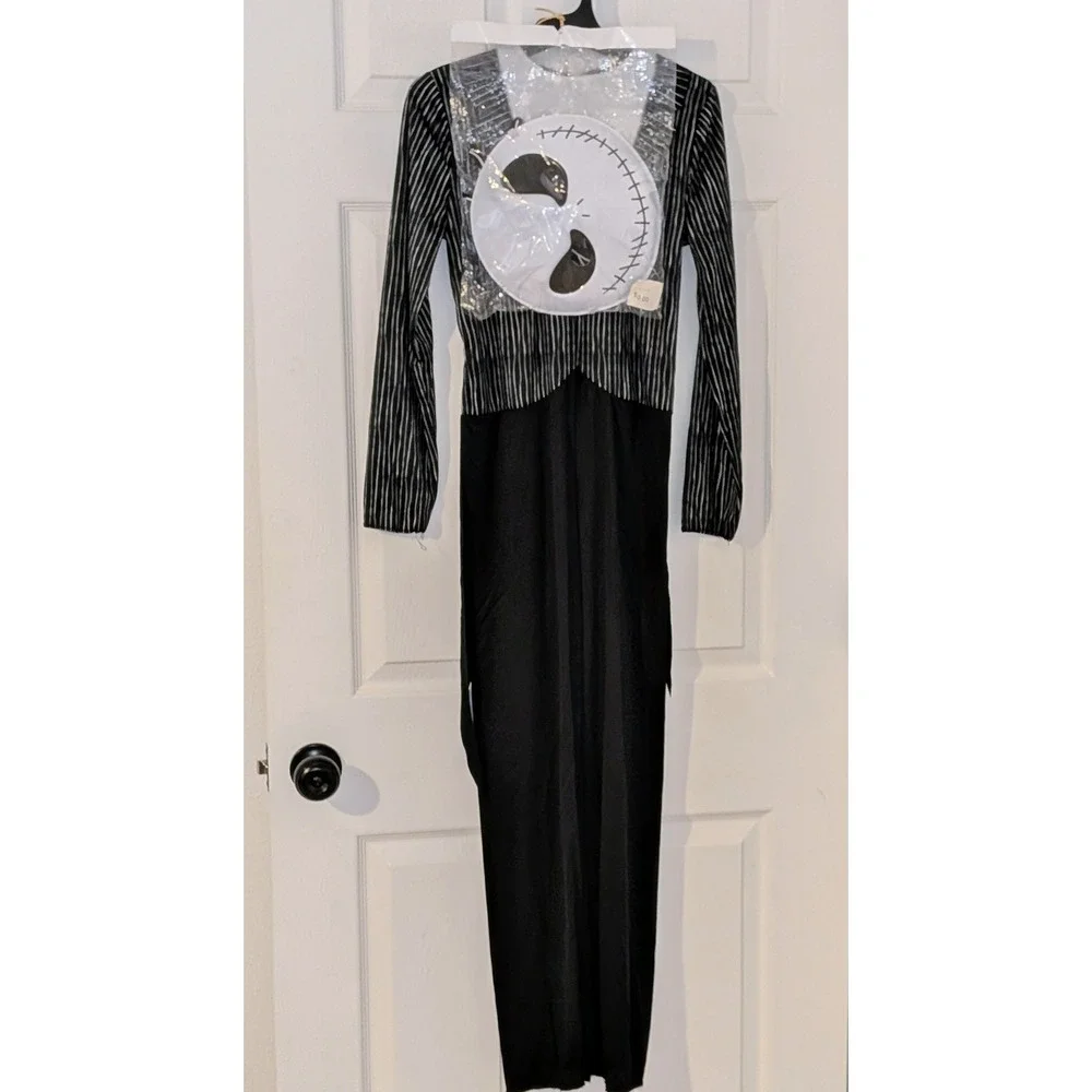 Disney Jack Skellington Nightmare Before Christmas Costume‎ Boys Large 10-12 NEW - Picture 4 of 9